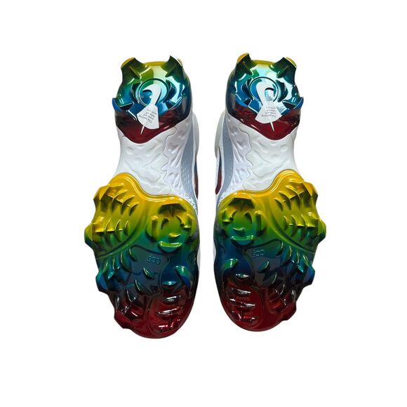 Nike Alpha Huarache Elite 4 Low MCS Mens Size 13 Baseball Cleats White NEW - Picture 7 of 8